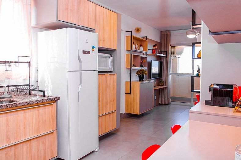 Apartamento moderno com uma estrutura plus - Loft Felau